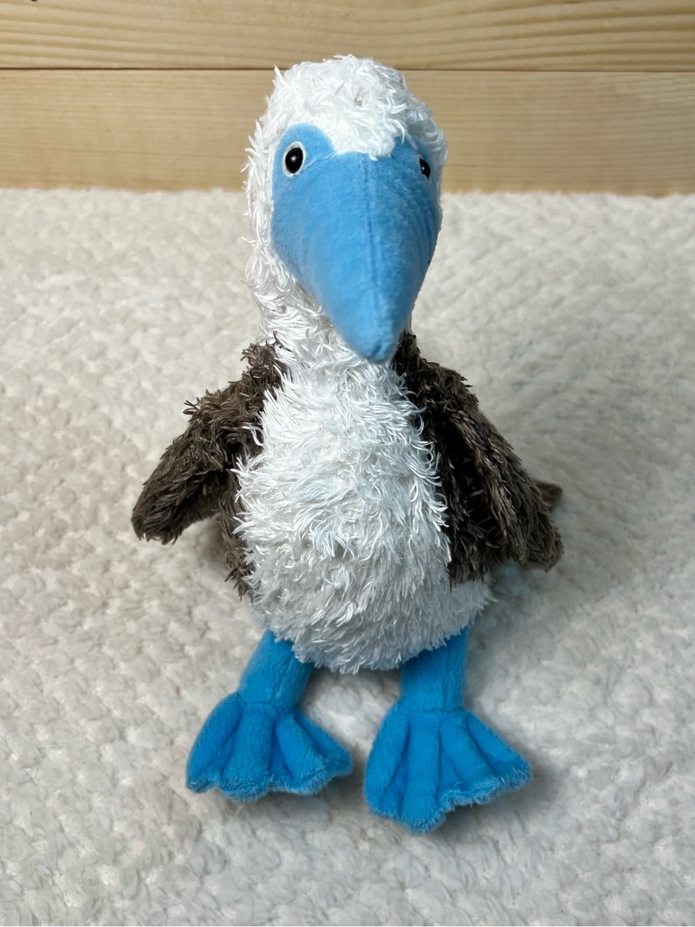 Gund Blue-Footed Booby - Blue, White & Brown Plush Bird Toy, World Wildlife Fund